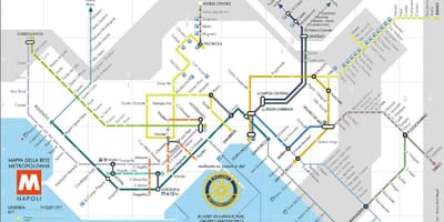 Италийн неаполь метроны газрын зураг