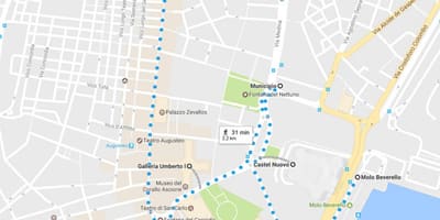 Неаполь алхах аялал жуулчлалын газрын зураг